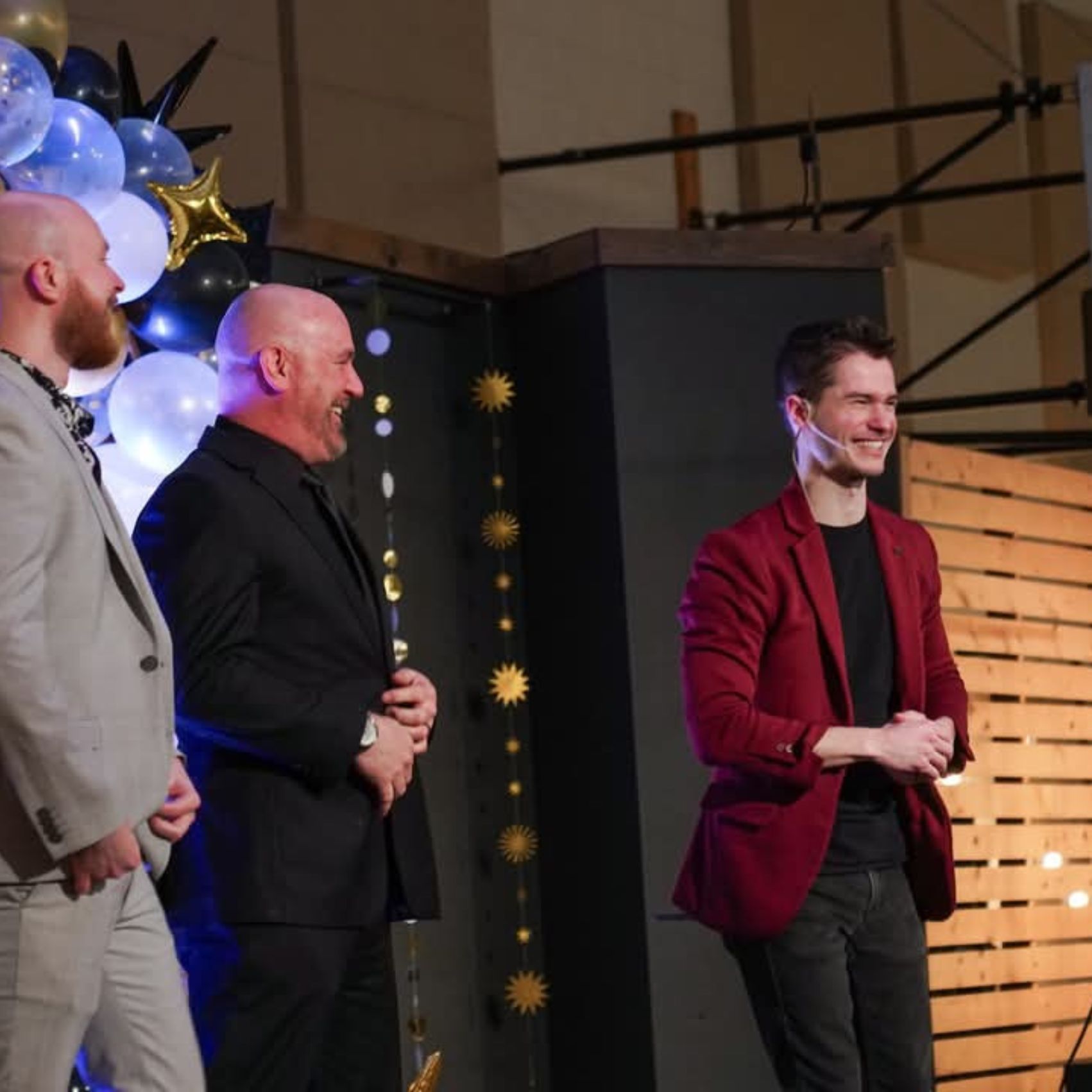 Caleb Hyatt performing stage magic